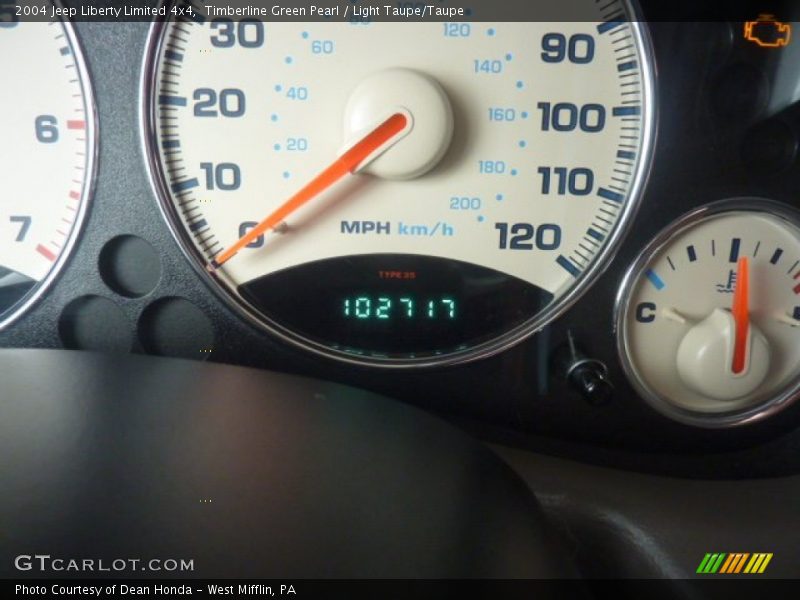 Timberline Green Pearl / Light Taupe/Taupe 2004 Jeep Liberty Limited 4x4