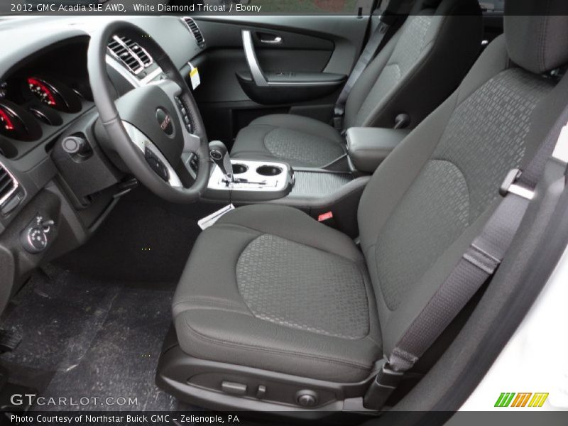  2012 Acadia SLE AWD Ebony Interior