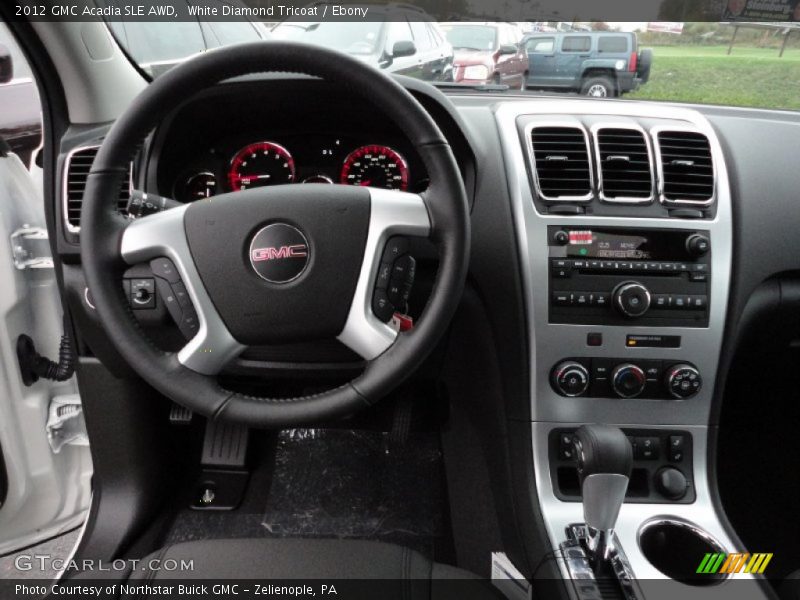 Dashboard of 2012 Acadia SLE AWD