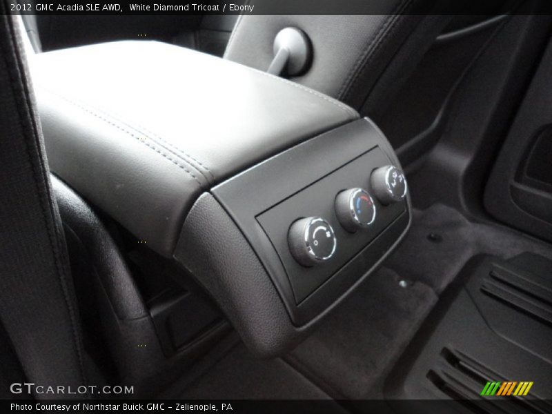 White Diamond Tricoat / Ebony 2012 GMC Acadia SLE AWD