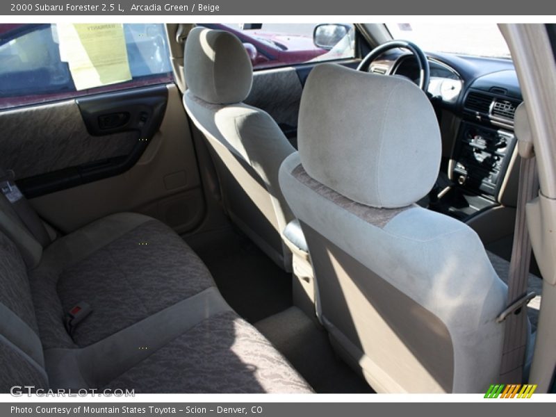 Arcadia Green / Beige 2000 Subaru Forester 2.5 L