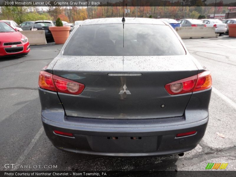 Graphite Gray Pearl / Black 2008 Mitsubishi Lancer DE