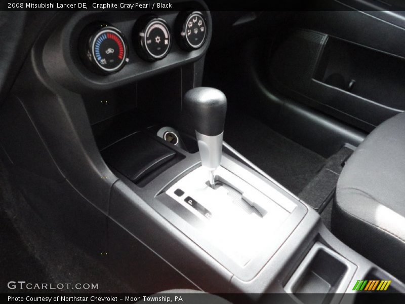 Graphite Gray Pearl / Black 2008 Mitsubishi Lancer DE