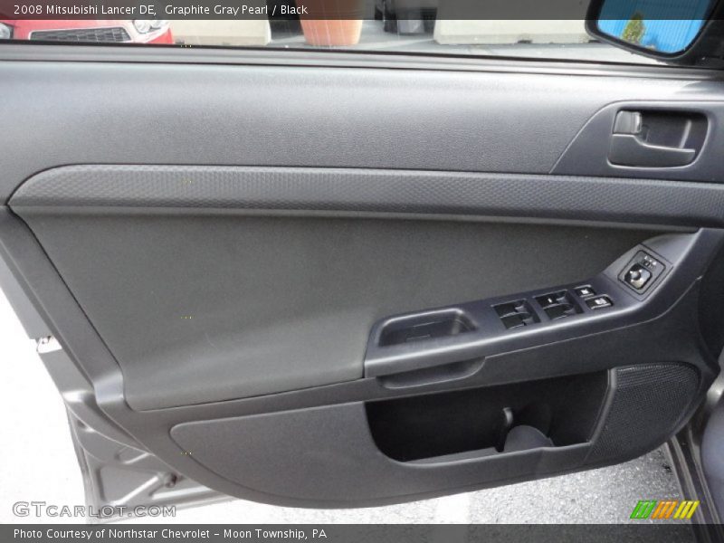 Graphite Gray Pearl / Black 2008 Mitsubishi Lancer DE