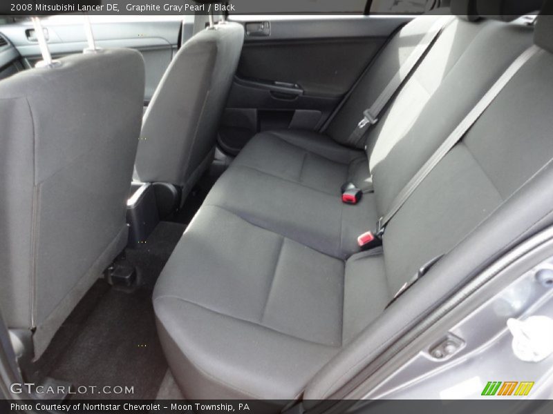 Graphite Gray Pearl / Black 2008 Mitsubishi Lancer DE