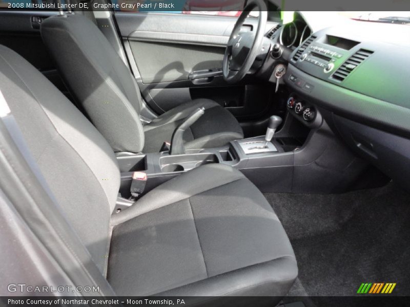 Graphite Gray Pearl / Black 2008 Mitsubishi Lancer DE