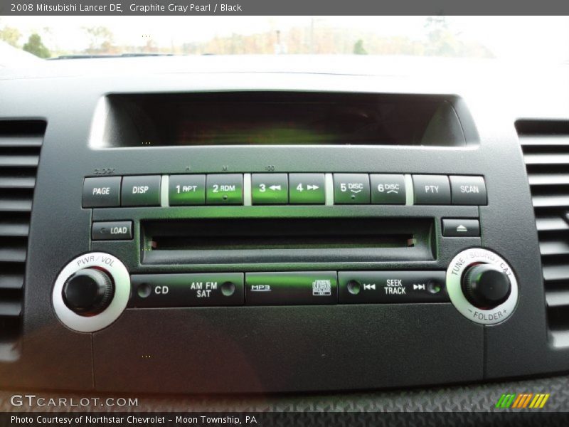 Graphite Gray Pearl / Black 2008 Mitsubishi Lancer DE