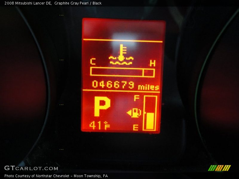 Graphite Gray Pearl / Black 2008 Mitsubishi Lancer DE