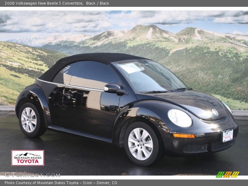 Black / Black 2008 Volkswagen New Beetle S Convertible