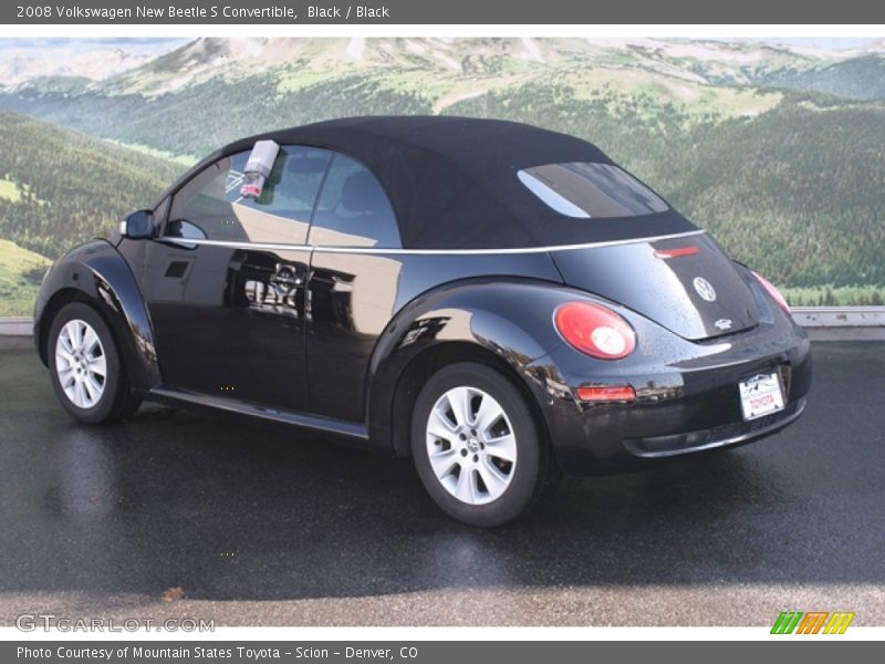 Black / Black 2008 Volkswagen New Beetle S Convertible