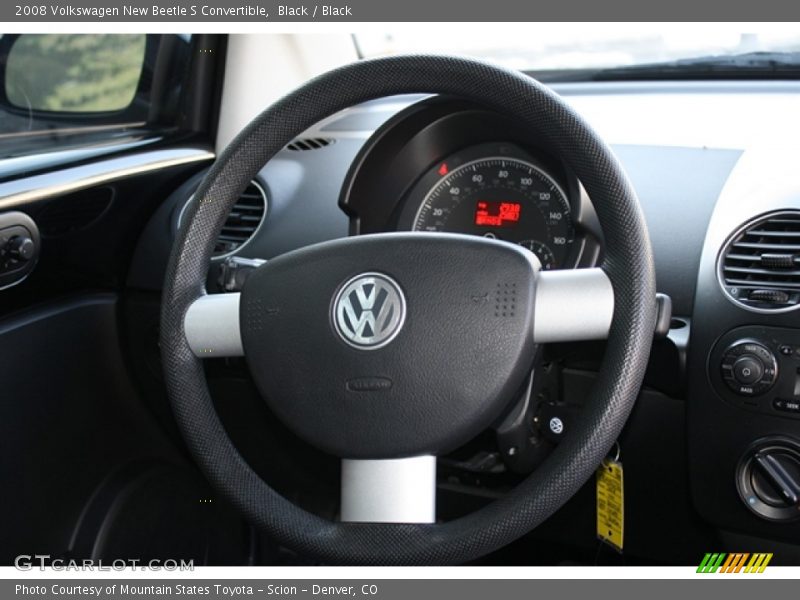 Black / Black 2008 Volkswagen New Beetle S Convertible