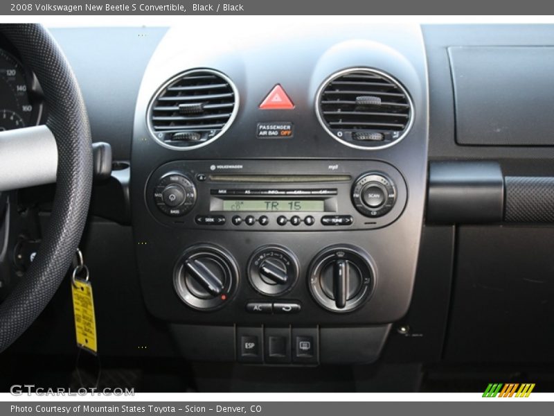 Black / Black 2008 Volkswagen New Beetle S Convertible