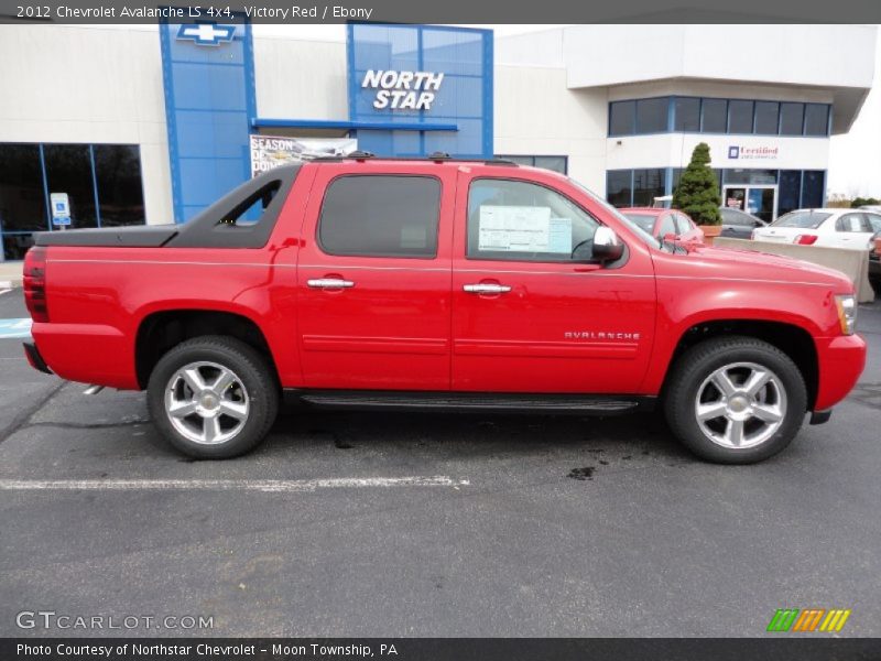 Victory Red / Ebony 2012 Chevrolet Avalanche LS 4x4