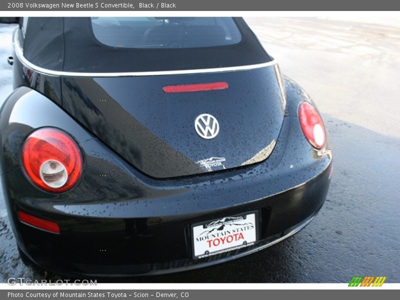 Black / Black 2008 Volkswagen New Beetle S Convertible