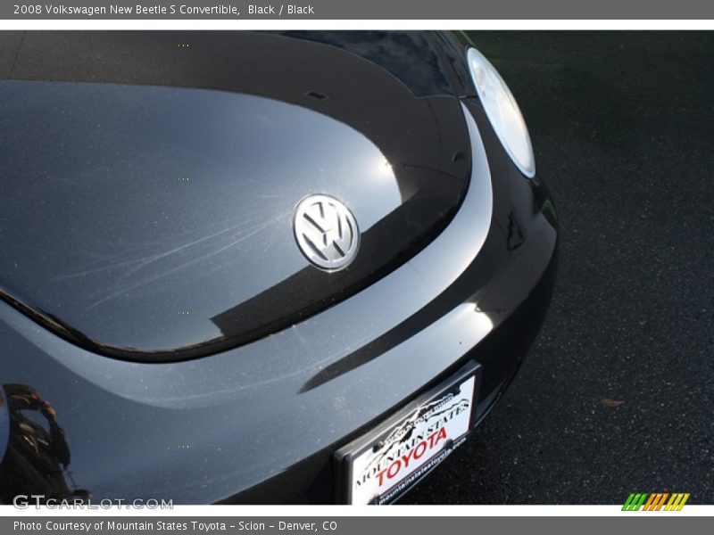 Black / Black 2008 Volkswagen New Beetle S Convertible