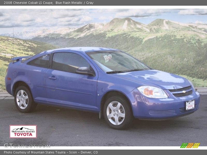Blue Flash Metallic / Gray 2008 Chevrolet Cobalt LS Coupe
