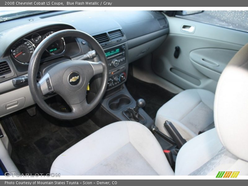 Blue Flash Metallic / Gray 2008 Chevrolet Cobalt LS Coupe