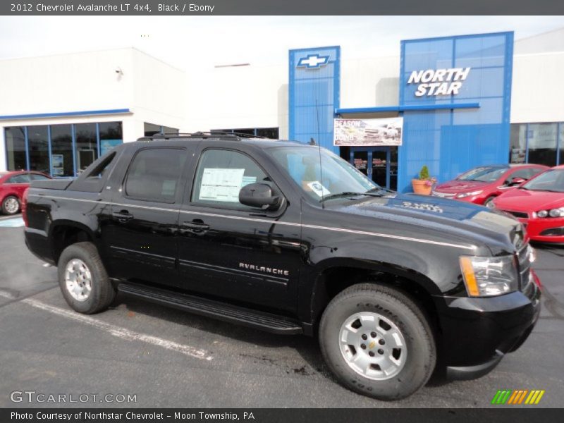 Black / Ebony 2012 Chevrolet Avalanche LT 4x4