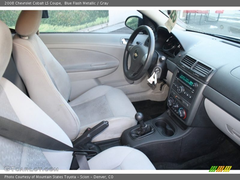 Blue Flash Metallic / Gray 2008 Chevrolet Cobalt LS Coupe