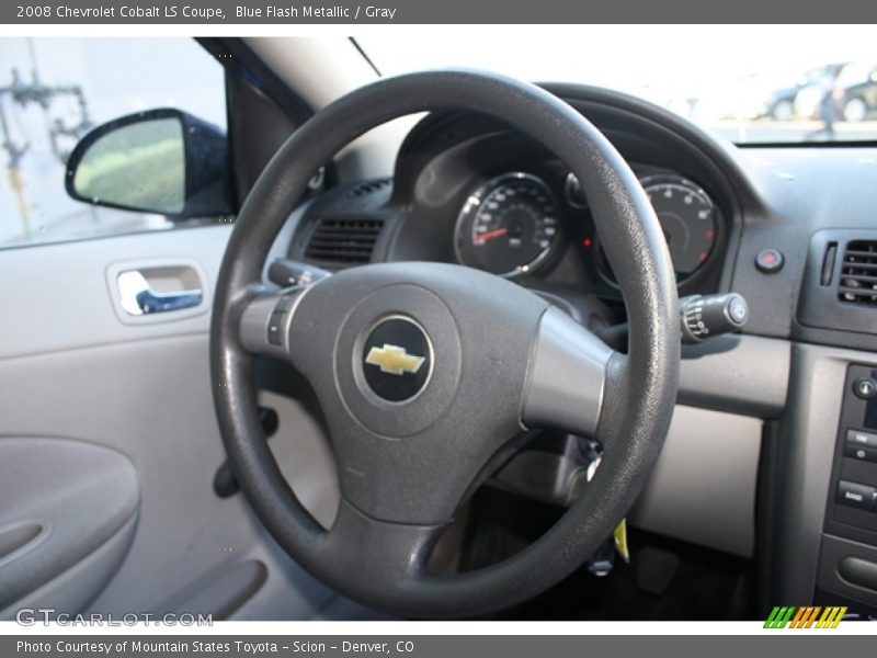 Blue Flash Metallic / Gray 2008 Chevrolet Cobalt LS Coupe