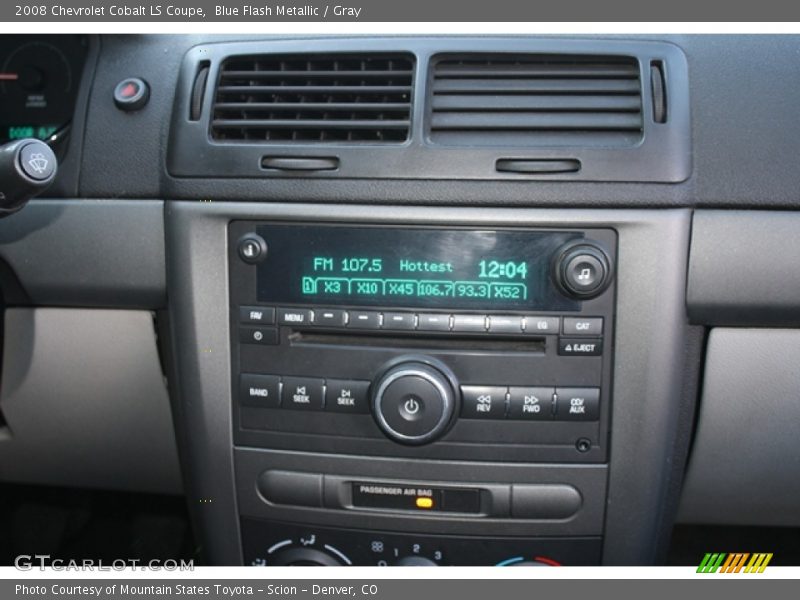 Blue Flash Metallic / Gray 2008 Chevrolet Cobalt LS Coupe