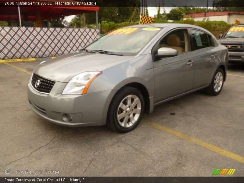 Magnetic Gray / Saddle 2008 Nissan Sentra 2.0 SL