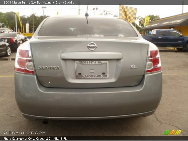 Magnetic Gray / Saddle 2008 Nissan Sentra 2.0 SL