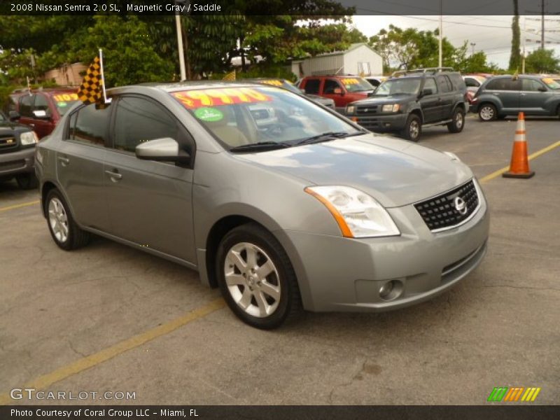 Magnetic Gray / Saddle 2008 Nissan Sentra 2.0 SL