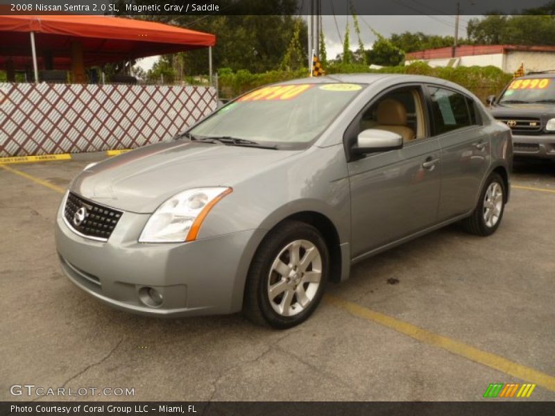 Magnetic Gray / Saddle 2008 Nissan Sentra 2.0 SL
