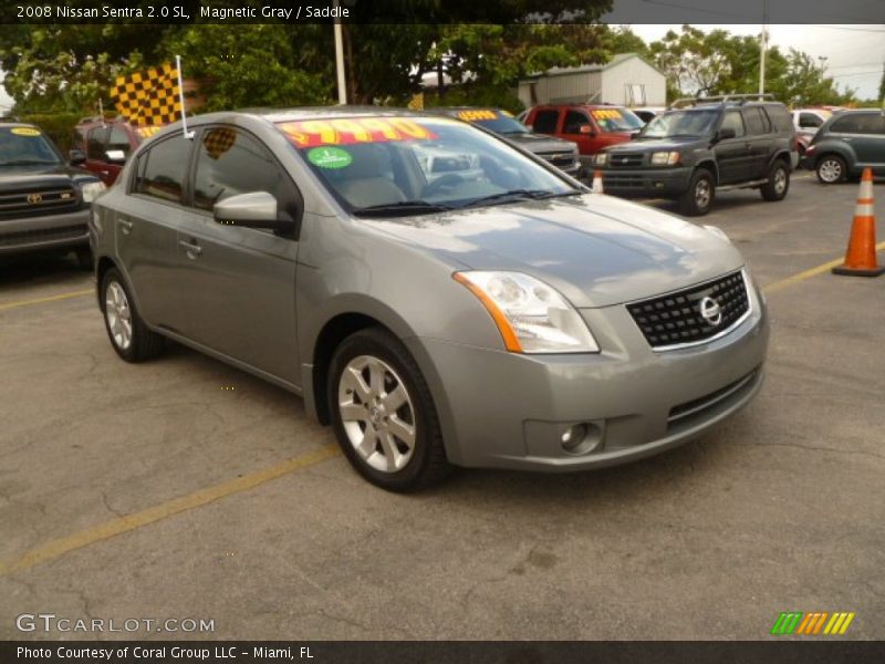 Magnetic Gray / Saddle 2008 Nissan Sentra 2.0 SL