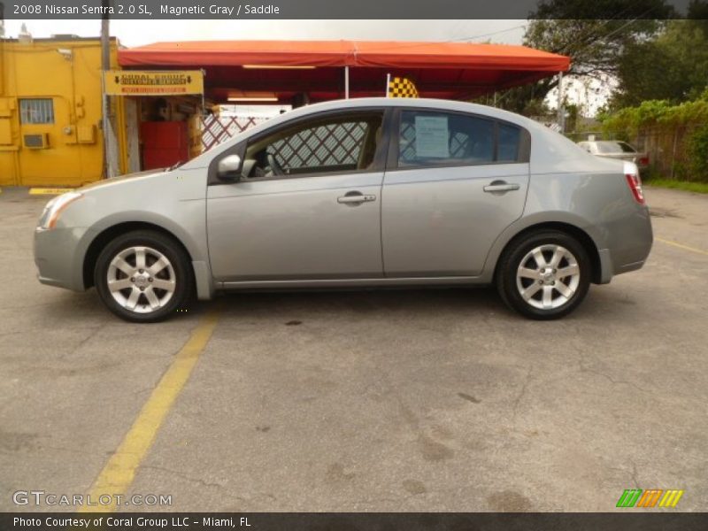 Magnetic Gray / Saddle 2008 Nissan Sentra 2.0 SL