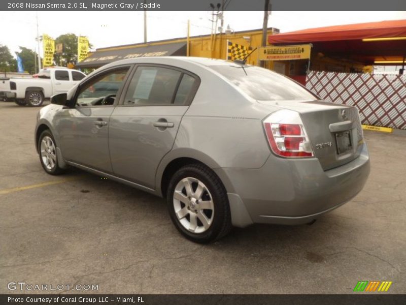 Magnetic Gray / Saddle 2008 Nissan Sentra 2.0 SL