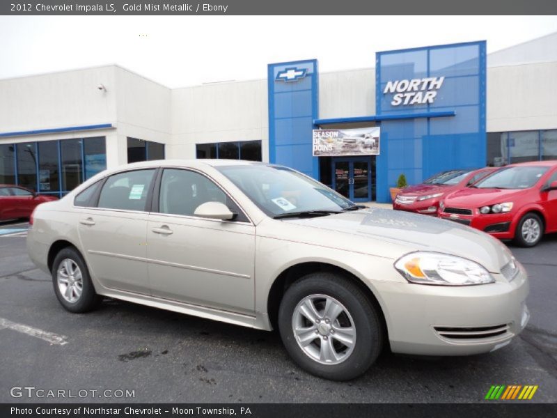 Gold Mist Metallic / Ebony 2012 Chevrolet Impala LS