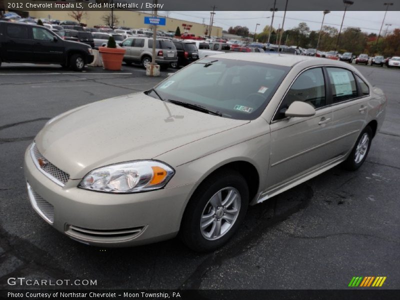Gold Mist Metallic / Ebony 2012 Chevrolet Impala LS