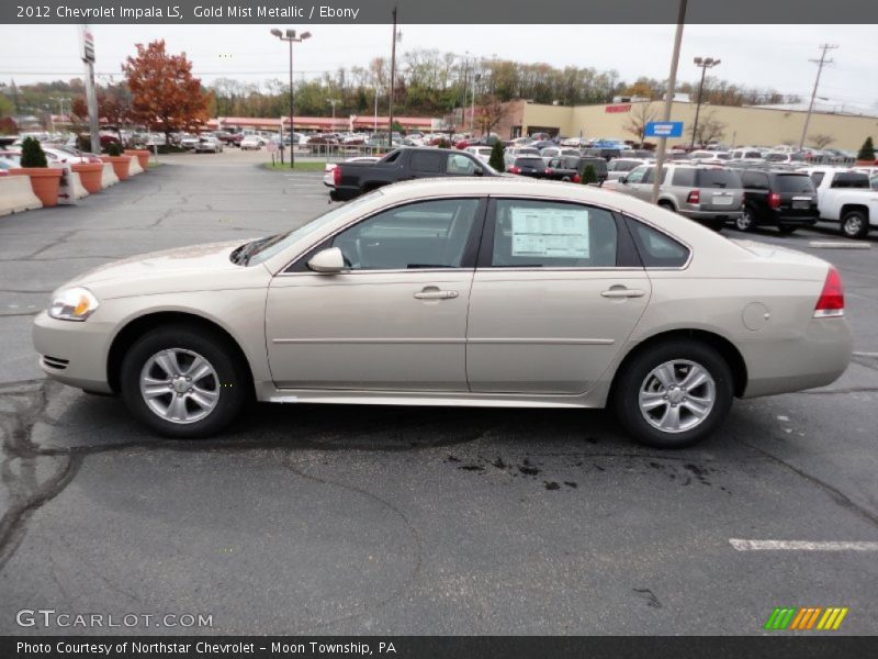 Gold Mist Metallic / Ebony 2012 Chevrolet Impala LS