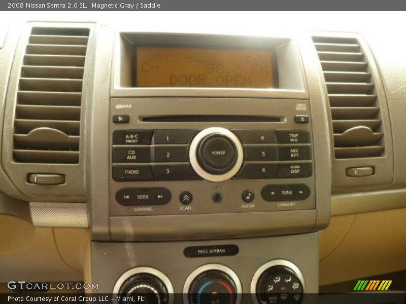 Magnetic Gray / Saddle 2008 Nissan Sentra 2.0 SL