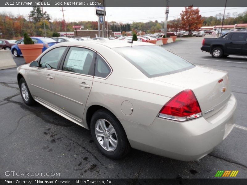 Gold Mist Metallic / Ebony 2012 Chevrolet Impala LS