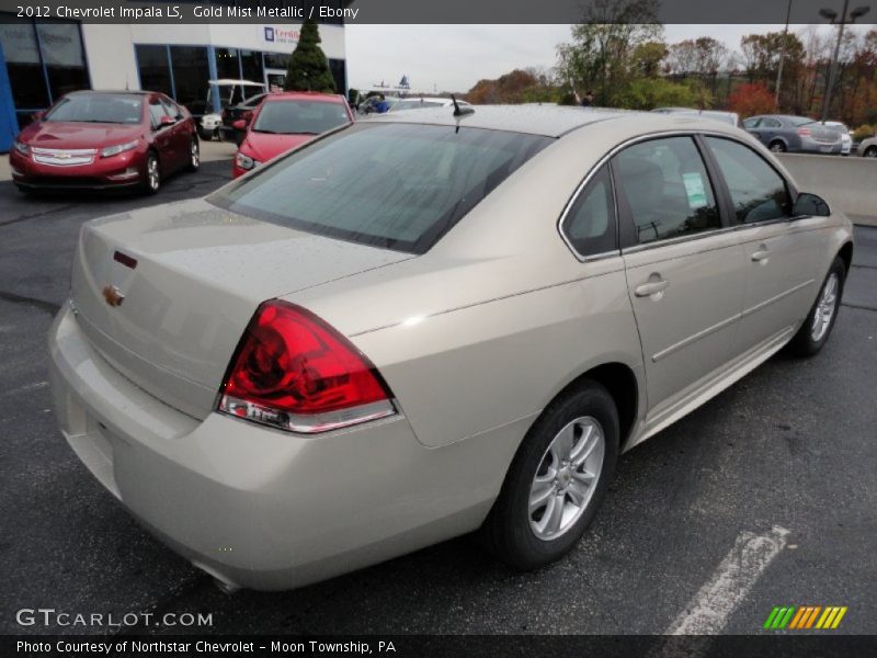 Gold Mist Metallic / Ebony 2012 Chevrolet Impala LS