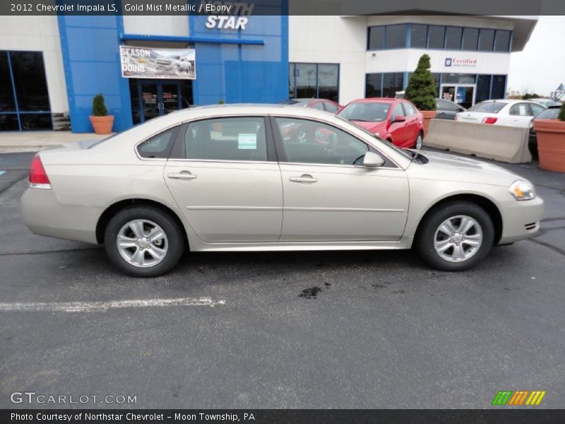 Gold Mist Metallic / Ebony 2012 Chevrolet Impala LS