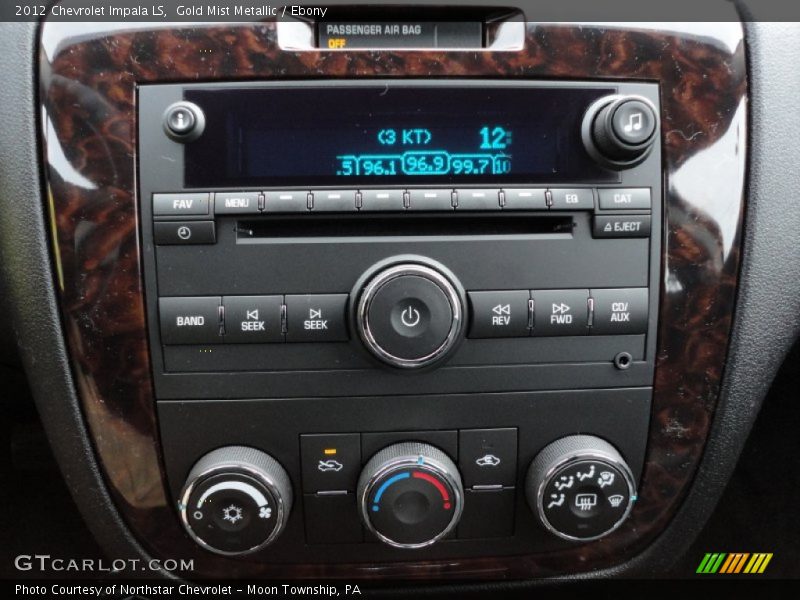 Gold Mist Metallic / Ebony 2012 Chevrolet Impala LS