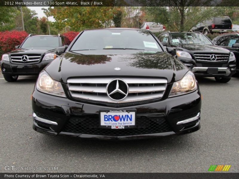 Black / Black 2012 Mercedes-Benz C 300 Sport 4Matic