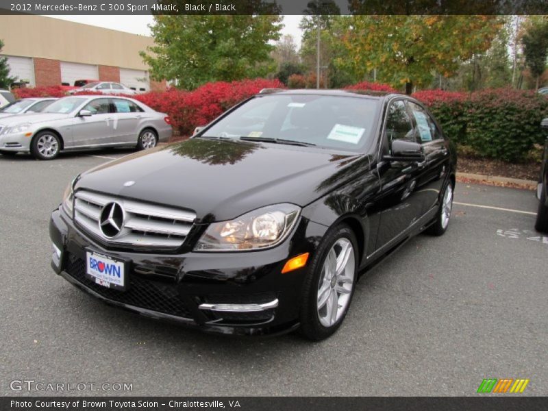 Black / Black 2012 Mercedes-Benz C 300 Sport 4Matic