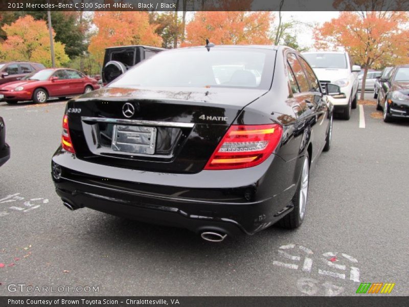 Black / Black 2012 Mercedes-Benz C 300 Sport 4Matic