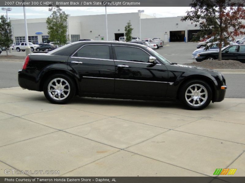 Brilliant Black / Dark Slate Gray/Light Graystone 2007 Chrysler 300 C HEMI