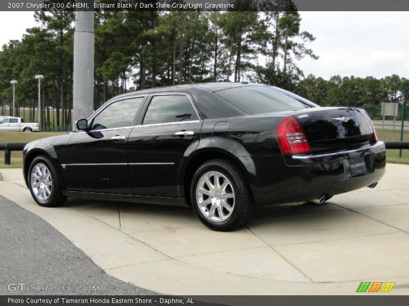 Brilliant Black / Dark Slate Gray/Light Graystone 2007 Chrysler 300 C HEMI
