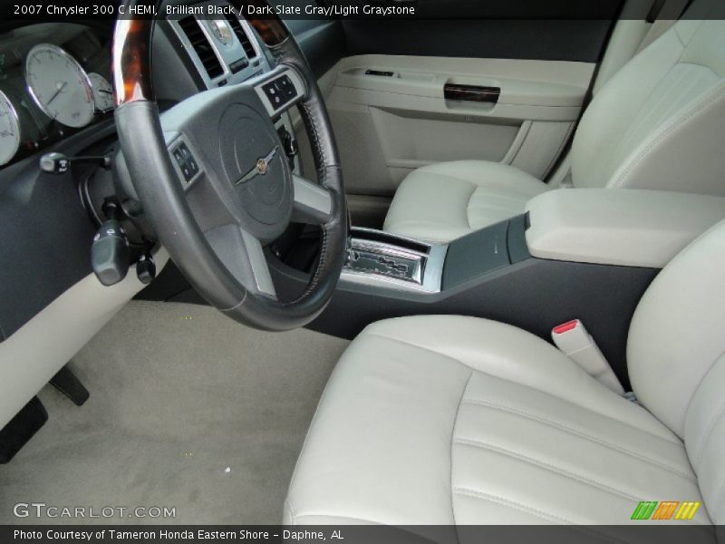 Brilliant Black / Dark Slate Gray/Light Graystone 2007 Chrysler 300 C HEMI