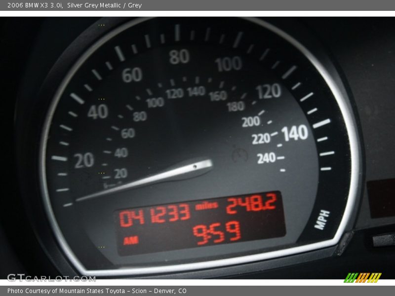 Silver Grey Metallic / Grey 2006 BMW X3 3.0i