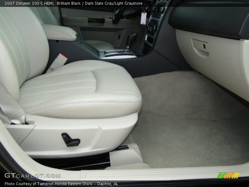 Brilliant Black / Dark Slate Gray/Light Graystone 2007 Chrysler 300 C HEMI