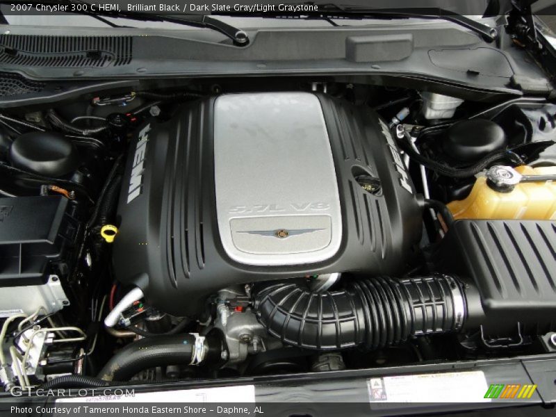 Brilliant Black / Dark Slate Gray/Light Graystone 2007 Chrysler 300 C HEMI