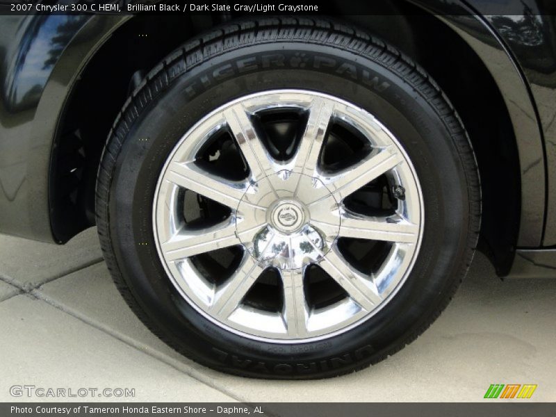 Brilliant Black / Dark Slate Gray/Light Graystone 2007 Chrysler 300 C HEMI